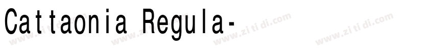 Cattaonia Regula字体转换
